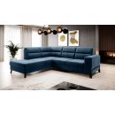 Eltap Cassara Lux Corner Pull-Out Sofa 237x277x100cm, Blue (CO-CAS-LT-40LU)