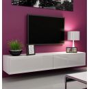 Halmar Vigo TV Stand, 180x30x40cm, White (CAMA-VIGO-RTV-180-WHITE/WHITE GLOSS)