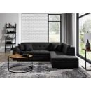 Eltap Pieretta Poco Corner Pull-Out Sofa 205x260x80cm, Black (Prt_113)