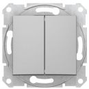 Schneider Electric Sedna Pro Выключатель двойной кнопки серого цвета (SDN0600160)