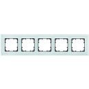 Siemens Delta Miro Glass Frame for Dimmer Switch 5-gang, Green (5TG1205)