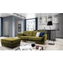 Eltap Bellis Extendable Sofa 220x90x83cm Universal Corner, Green (SO-BEL-33NU)