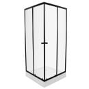 Dušas Kabīne Aqualine Black 90x90cm, Kvadrāta (Ar paliktni) Melna (99CB/607/1NMUSTK)