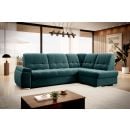 Eltap Sado Velvetmat Corner Pull-Out Sofa 192x272x95cm, Green (CO-SAD-RT-38VE)