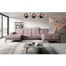 Eltap Neviro Right Corner Sofa 201x350x77cm, Pink (CO-NEV-RT-101GO)