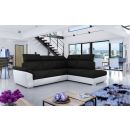 Eltap Loreto Sawana/Soft Pull-Out Corner Sofa 60x260x102cm, Black (Lor_58)