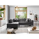 Eltap Lanvin Savoi Corner Pull-Out Sofa 210x260x93cm, Grey (CO-LAN-LT-06SA)