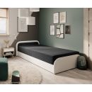 Eltap Paris Single Bed 80x190cm, With Mattress, Black (BE-PA-LT-W-14SA)