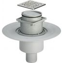 Viega Advantix traps for floor drains with metal grate 100x100mm, DN50, vertical, 583224