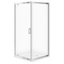 Cersanit Arteco Pivot 90x90cm Square Shower Enclosure with Tray TAKO Smooth White S601-132 (123DS601116)