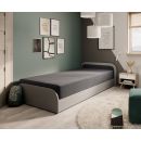 Кровать Eltap Parys GR одноместная 80x190см, с матрасом, серого цвета (BE-PA-RT-GR-05SA)