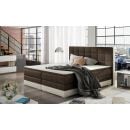 Eltap Damaso Continental Bed 180x200cm, With Mattress, Brown (Dms_05_1.8)