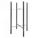 Apgaismojuma staba pamatu enkurs Ecolight, tērauda, 24x24x40mm (EC61658)