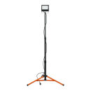 LED Prožektors Ar Statīvu Virone Nivalis 50W, 4000K, 4000lm, IP65, Melns/Oranžs (FL-19)