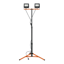LED Prožektors Ar Statīvu Virone Nivalis 2x30W, 4000K, 2x2400lm, IP65, Melns/Oranžs (FL-20)