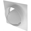 Ventilācijas flancis Europlast ar savienpjumu un vārstu AFV150 D150mm Balts