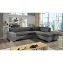 Stūra Dīvāns Izvelkams Eltap Porto Sawana/Sawana 65x278x74cm, Pelēks (P39)