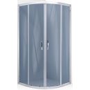 Vento Tivoli 185x90x90cm Round Shower Enclosure Dark Grey Glass, Chrome (44221)