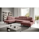 Eltap Bretan Lux Corner Sofa 205x350x107cm, Pink (CO-BRE-LT-24LU)