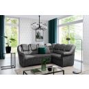 Eltap Lord II Dora Corner Pull-Out Sofa 190x243x105cm, Grey (LII_094)