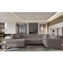 Eltap Montez Savoi Corner Pull-Out Sofa 180x340x93cm, Beige (CO-MON-LT-07SA)