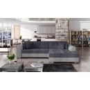 Stūra Dīvāns Izvelkams Eltap Sorento Paros/Paros 58x295x80cm, Pelēks (SO_52)