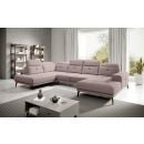 Eltap Bretan Gojo Corner Sofa 205x350x107cm, Pink (CO-BRE-LT-101GO)