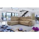 Eltap Loreto Berlin Corner Pull-Out Sofa 60x260x102cm, Beige (Lor_30)