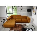 Stūra Dīvāns Izvelkams Eltap Ricardo Monolith 205x280x90cm, Dzeltens (Ric_65)