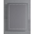 Зеркало для ванной комнаты Stikla Serviss Lilly серого цвета с интегрированной LED подсветкой