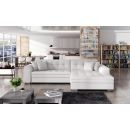 Eltap Sorento Soft Corner Pull-Out Sofa 58x295x80cm, White (SO_04)