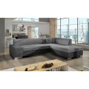 Eltap Porto Sawana/Sawana Corner Pull-Out Sofa 65x278x74cm, Grey (P71)