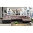 Eltap Letto Omega/Soft Corner Pull-Out Sofa 58x202x90cm, Pink (Le_33)