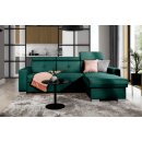 Eltap Fresia Cloud Corner Pull-Out Sofa 176x247x104cm, Green (CO-FR-RT-35NU)