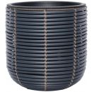 Home4You Wicker On Surface Flower Pot 27x28cm, Black (38088)
