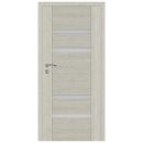 Vivento Amaja DO 21-10 Laminated Door Set - Value, MDF Frame, 3 Hinges, Lock, Silver Oak Eco Finish
