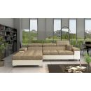 Eltap Ricardo Berlin/Soft Corner Pull-Out Sofa 60x280x90cm, Beige (Ric_03)