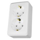Schneider Electric Prima Earthed Socket Outlet 2P with Ground, IP20, White (WDE001048)
