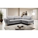 Eltap Noble Cloud Corner Pull-Out Sofa 201x255x100cm, Grey (CO-NOB-RT-03NU)