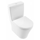 Villeroy & Boch O.novo Compact Rimless Toilet Bowl with Universal Outlet and Seat, White (4625H201)