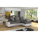 Stūra Dīvāns Izvelkams Eltap Lusso Sawana/Soft 57x245x90cm, Pelēks (Ls08)