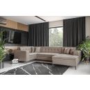 Eltap Montez Cloud Corner Pull-Out Sofa 180x340x93cm, Beige (CO-MON-RT-20NU)