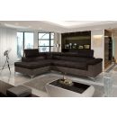 Eltap Eridano Monolith/Monolith Corner Pull-Out Sofa 202x275x90cm, Brown (ERI_50)