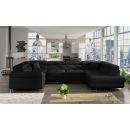 Eltap Letto Sawana Corner Pull-Out Sofa 202x340x90cm, Black (Le_51)