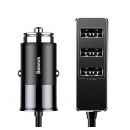 Baseus CCTON-01 USB Car Charger 24W, Black