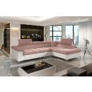 Eltap Eridano Omega/Soft Corner Pull-Out Sofa 202x275x90cm, Pink (ERI_20)