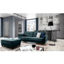 Eltap Bellis Extendable Sofa 220x90x83cm Universal Corner, Green (SO-BEL-76MO)