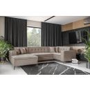 Eltap Montez Cloud Corner Pull-Out Sofa 180x340x93cm, Beige (CO-MON-LT-20NU)