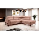 Eltap Cassara Cloud Corner Pull-Out Sofa 237x277x100cm, Pink (CO-CAS-RT-24NU)