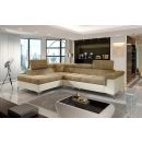 Eltap Eridano Berlin/Soft Corner Pull-Out Sofa 202x275x90cm, Beige (ERI_44)